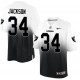 Men Nike Oakland Raiders &34 Bo Jackson Elite White/Black Fadeaway NFL Jersey