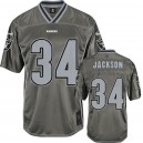 Men Nike Oakland Raiders &34 Bo Jackson Elite Grey Vapor NFL Jersey