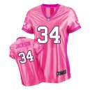 Women Nike Oakland Raiders &34 Bo Jackson Elite Pink New Women Be Luv'd NFL Jersey