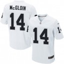 Men Nike Oakland Raiders &14 Matt McGloin Elite White NFL Jersey