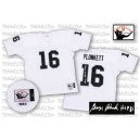 Mitchell and Ness Oakland Raiders &16 Jim Plunkett White Authentic Throwback Autographed NFL Jersey