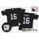 Mitchell and Ness Oakland Raiders &16 Jim Plunkett Black Authentic Throwback Autographed NFL Jersey