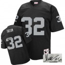 Mitchell and Ness Oakland Raiders &32 Jack Tatum Black Authentic Throwback Autographed NFL Jersey