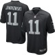 Youth Nike Oakland Raiders &11 Sebastian Janikowski Elite Black Team Color NFL Jersey