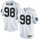 Youth Nike Oakland Raiders &98 C.J. Wilson Elite White NFL Jersey
