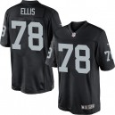 Youth Nike Oakland Raiders &78 Justin Ellis Elite Black Team Color NFL Jersey