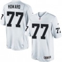 Youth Nike Oakland Raiders &77 Austin Howard Elite White NFL Jersey