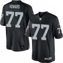 Youth Nike Oakland Raiders &77 Austin Howard Elite Black Team Color NFL Jersey