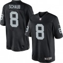 Youth Nike Oakland Raiders &8 Matt Schaub Elite Black Team Color NFL Jersey