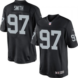 Jeunesse Nike Oakland Raiders # 97 Antonio Smith élite noir équipe NFL Maillot Magasin de couleur