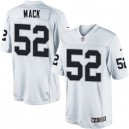 Youth Nike Oakland Raiders &52 Khalil Mack Elite White NFL Jersey