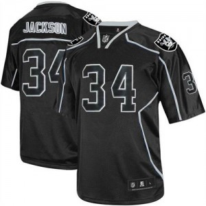 Reebok Las Vegas Raiders # 34 Bo Jackson Lights Out noir premier ministre EQT Throwback NFL Maillot Magasin Reebok Las Vegas Raiders # 34 Bo Jackson Lights Out noir premier ministre EQT Throwback NFL Maillot Magasin