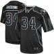 Reebok Oakland Raiders &34 Bo Jackson Lights Out Black Premier EQT Throwback NFL Jersey