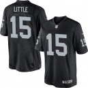 Youth Nike Oakland Raiders &15 Greg Little Elite Black Team Color NFL Jersey