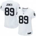 Women Nike Oakland Raiders &89 James Jones Elite White NFL Jersey