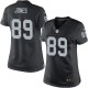 Women Nike Oakland Raiders &89 James Jones Elite Black Team Color NFL Jersey