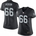 Women Nike Oakland Raiders &66 Gabe Jackson Elite Black Team Color NFL Jersey