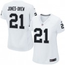 Women Nike Oakland Raiders &21 Maurice Jones-Drew Elite White NFL Jersey