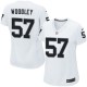 Women Nike Oakland Raiders &57 LaMarr Woodley Elite White NFL Jersey