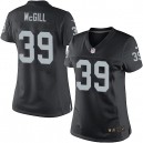 Women Nike Oakland Raiders &39 Keith McGill Elite Black Team Color NFL Jersey