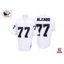 Mitchell and Ness Oakland Raiders &77 Lyle Alzado White Authentic Throwback NFL Jersey