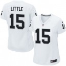 Women Nike Oakland Raiders &15 Greg Little Elite White NFL Jersey