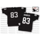 Mitchell and Ness Oakland Raiders &83 Ted Hendricks Black Team Color Authentic NFL Throwback Jersey