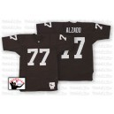 Mitchell and Ness Oakland Raiders &77 Lyle Alzado Black Authentic NFL Throwback Jersey