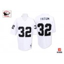 Mitchell and Ness Oakland Raiders &32 Jack Tatum White Authentic Throwback NFL Jersey
