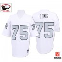 Mitchell And Ness Oakland Raiders &75 Howie Long White Silver No. Authentic NFL Jersey
