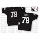 Mitchell and Ness Oakland Raiders &78 Art Shell Black Team Color Authentic NFL Throwback Jersey