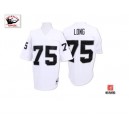 Mitchell and Ness Oakland Raiders &75 Howie Long White Authentic NFL Throwback Jersey