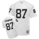 Mitchell and Ness Oakland Raiders &87 Dave Casper White Authentic NFL Throwback Jersey