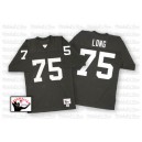 Mitchell and Ness Oakland Raiders &75 Howie Long Black Team Color Authentic NFL Throwback Jersey