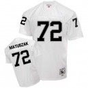 Mitchell and Ness Oakland Raiders &72 John Matuszak White Authentic NFL Throwback Jersey