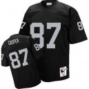 Mitchell and Ness Oakland Raiders &87 Dave Casper Black Authentic NFL Throwback Jersey