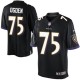 Youth Nike Baltimore Ravens &75 Jonathan Ogden Elite Black Alternate NFL Jersey