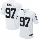 Men Nike Oakland Raiders &97 Antonio Smith Elite White NFL Jersey