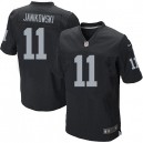Men Nike Oakland Raiders &11 Sebastian Janikowski Elite Black Team Color NFL Jersey