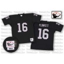 Mitchell and Ness Oakland Raiders &16 Jim Plunkett Black Authentic Throwback NFL Jersey
