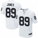 Men Nike Oakland Raiders &89 James Jones Elite White NFL Jersey