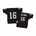 Mitchell and Ness Oakland Raiders &16 George Blanda Black Authentic Throwback NFL Jersey