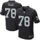 Men Nike Oakland Raiders &78 Justin Ellis Elite Black Team Color NFL Jersey
