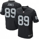 Men Nike Oakland Raiders &89 James Jones Elite Black Team Color NFL Jersey