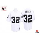 Mitchell and Ness Oakland Raiders &32 Marcus Allen White Authentic NFL Throwback Jersey