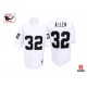 Mitchell and Ness Oakland Raiders &32 Marcus Allen White Authentic NFL Throwback Jersey