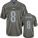 Men Nike Oakland Raiders &8 Matt Schaub Elite Grey Vapor NFL Jersey