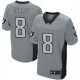 Men Nike Oakland Raiders &8 Matt Schaub Elite Grey Shadow NFL Jersey
