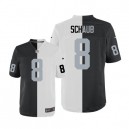 Men Nike Oakland Raiders &8 Matt Schaub Elite Team/Road Two Tone NFL Jersey