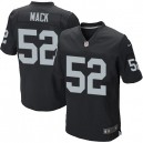 Men Nike Oakland Raiders &52 Khalil Mack Elite Black Team Color NFL Jersey